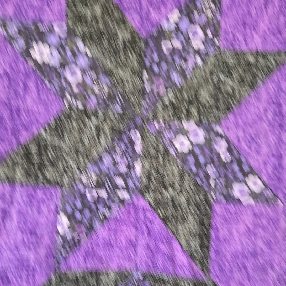Purple and Gray Geometric Quilt Bedding